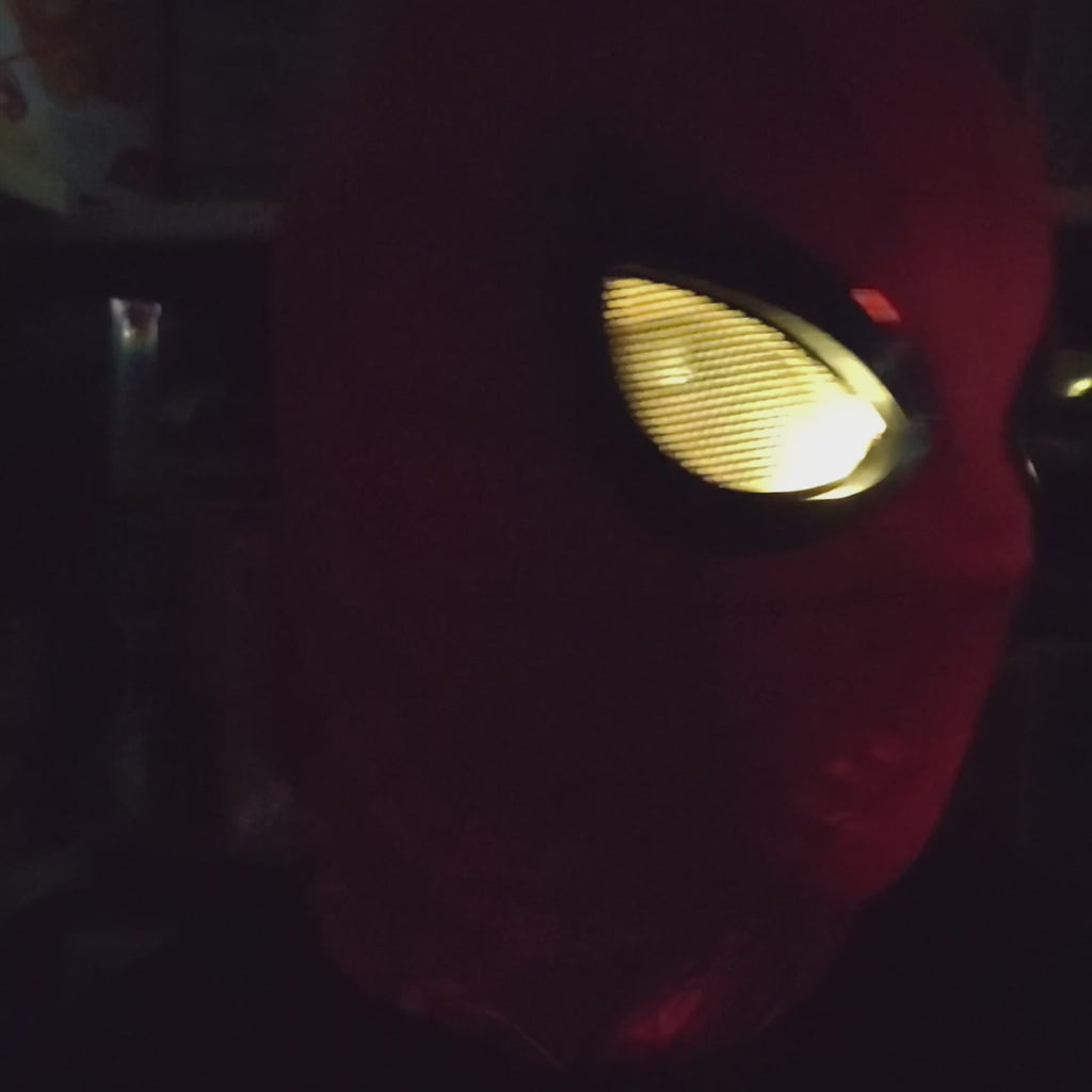 LED Lighting and Blinking Spiderman Mask
